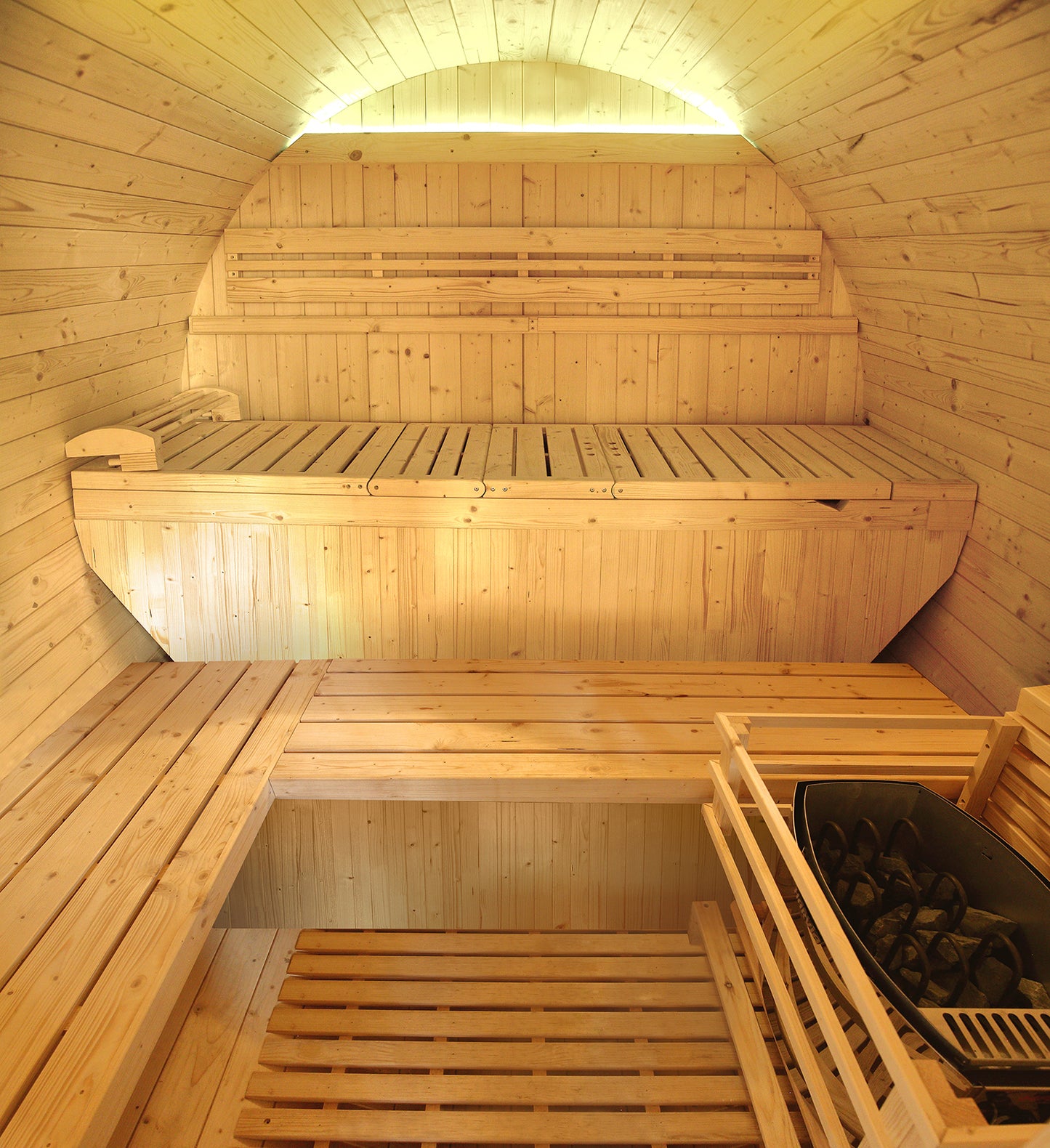 Sauna Gaïa Luna – Luxe Buitensauna voor 6 Personen met Accessoires & LED Chromotherapie
