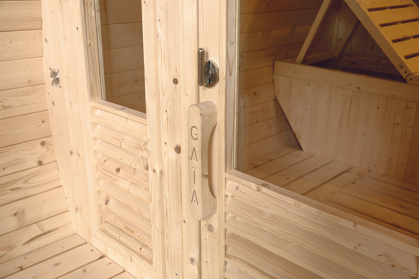 Sauna Gaïa Luna – Luxe Buitensauna voor 6 Personen met Accessoires & LED Chromotherapie