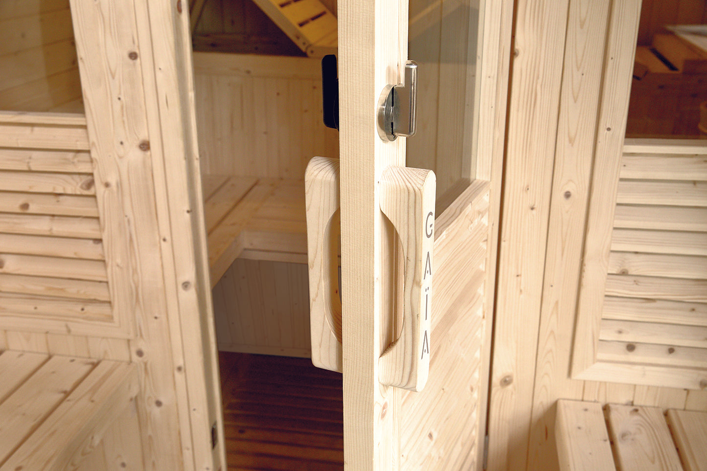 Sauna Gaïa Luna – Luxe Buitensauna voor 6 Personen met Accessoires & LED Chromotherapie