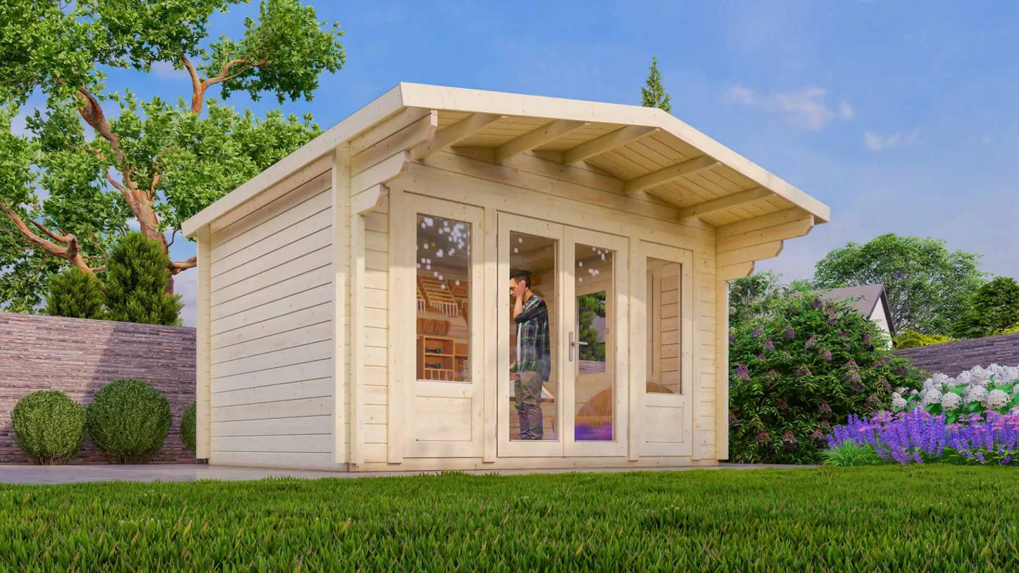 12m² Budget Blokhut – Model Amersfoort | Veelzijdige Werkplaats of Creatieve Studio