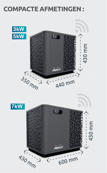 Poolex O'Spa 7kW Warmtepomp – IJsbad Chiller - Hot Tub Functie Voor Ice Baths & Hot Tubs – Plug & Play – Verwarmen én Koelen (3°C tot 40°C)