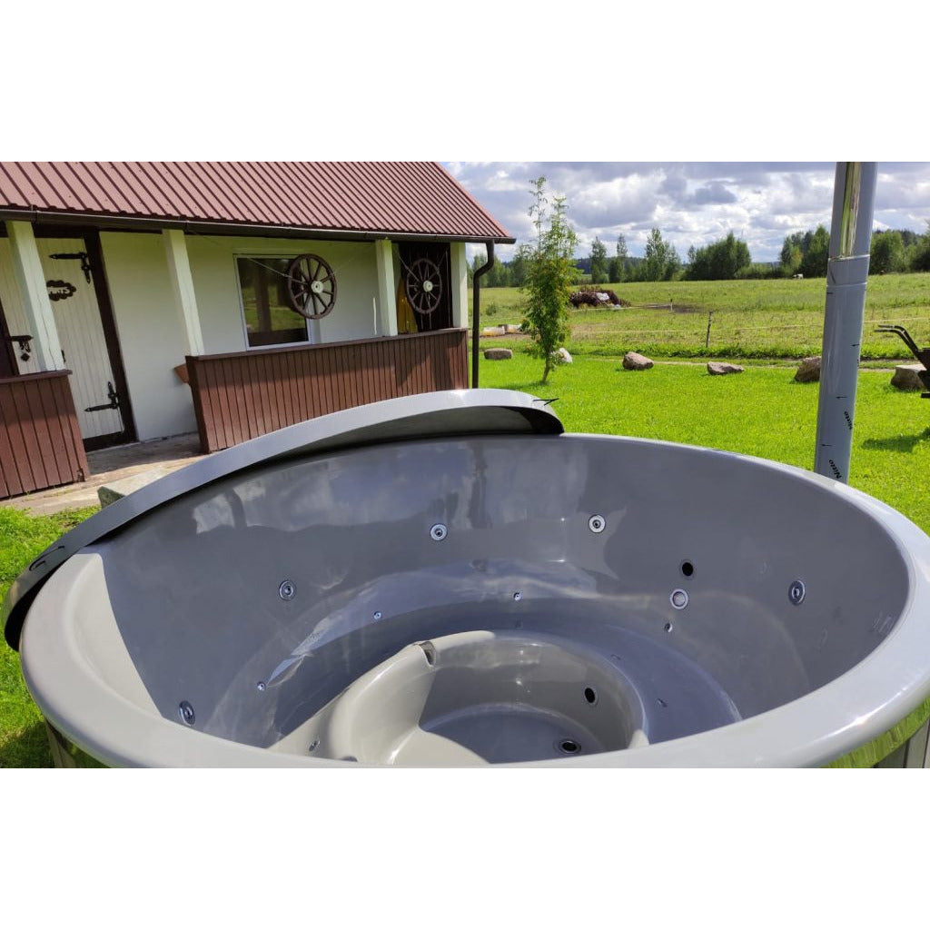Luxueus Bubbelbad met Externe Kachel - Hydromassagesysteem en LED-verlichting