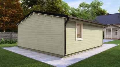 38m² Tuinhuis / Blokhut met 1 Slaapkamer – Model Lunteren | Geïsoleerde Houten Cabin – Perfect als Gastenverblijf, Mantelzorgwoning of Tiny House