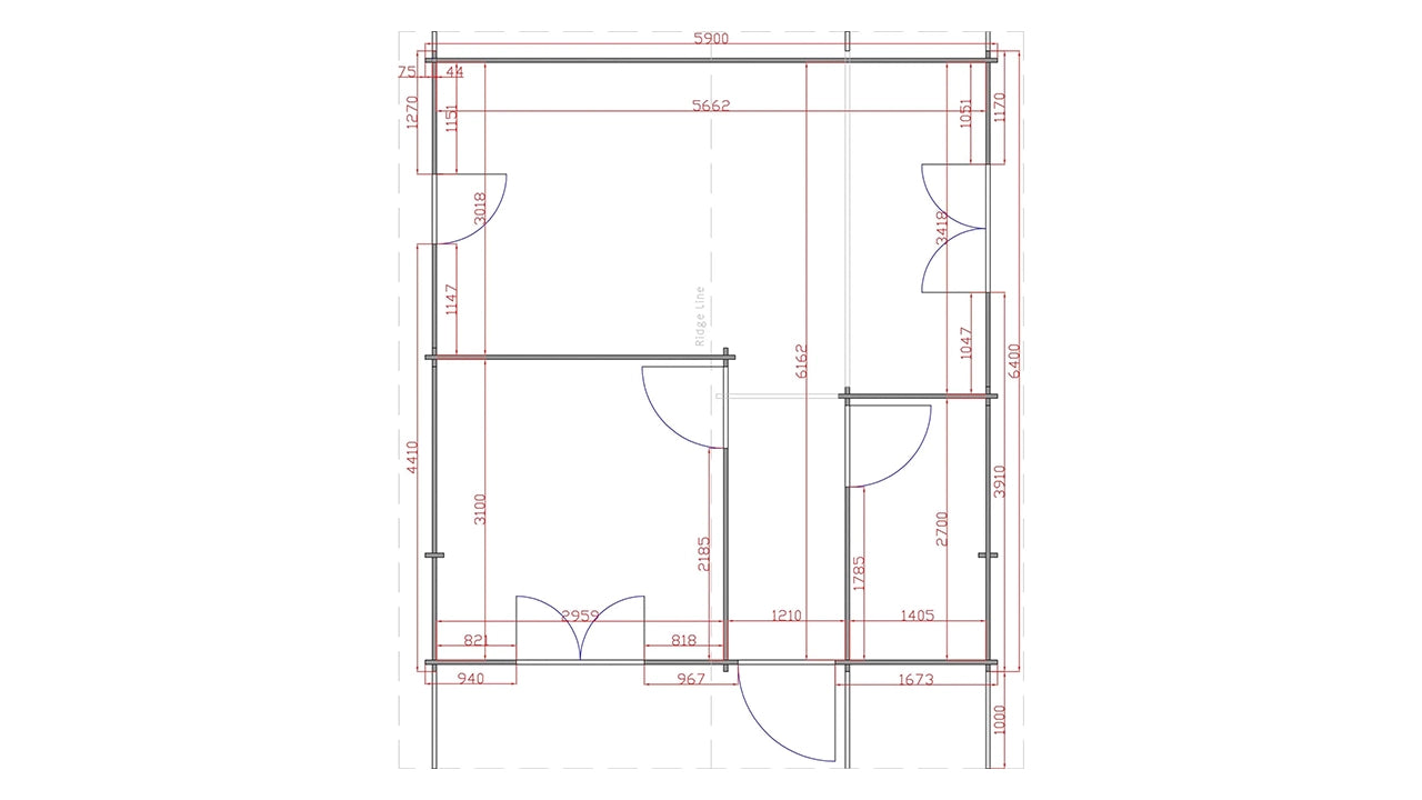 38m² Tuinhuis / Blokhut met 1 Slaapkamer – Model Lunteren | Geïsoleerde Houten Cabin – Perfect als Gastenverblijf, Mantelzorgwoning of Tiny House