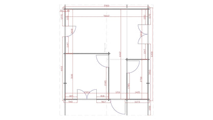 38m² Tuinhuis / Blokhut met 1 Slaapkamer – Model Lunteren | Geïsoleerde Houten Cabin – Perfect als Gastenverblijf, Mantelzorgwoning of Tiny House
