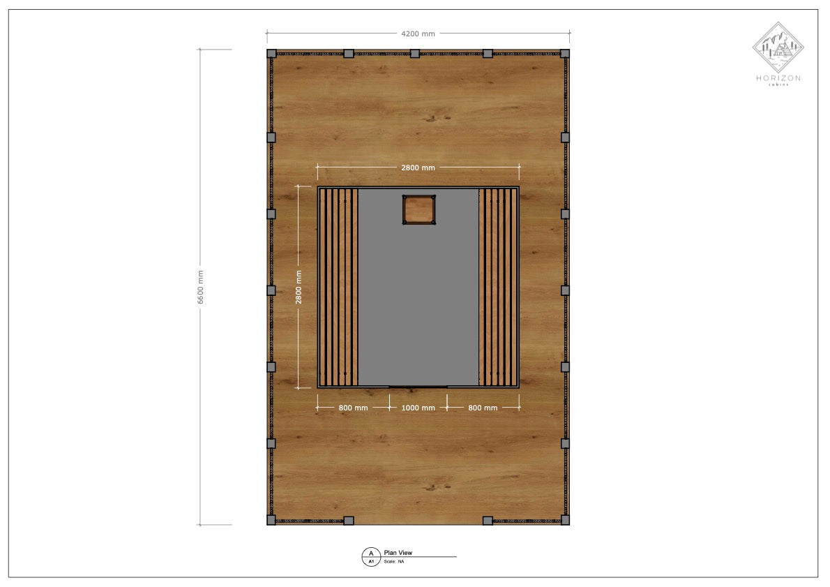 The Fjord – Drijvende Sauna – Floating Sauna Met Ruim Terras – Thermowood Afwerking – Platform Van Speciaal Behandeld Steigerhout – Gebouwd Op Provlot Drijvers – Harvia 9 kW Sauna Kachel Met WiFi Of Houtkachel – Premium Sauna - Privé & Commercieel Gebruik