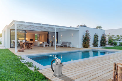 Poolstar Blue Silk 3 m³/h Zandfiltersysteem – Compact &amp; Efficiënt Filtersysteem voor Zwembaden en Spa’s tot 18 m³ – Compleet met Pomp, Filtertank en Aansluitingen