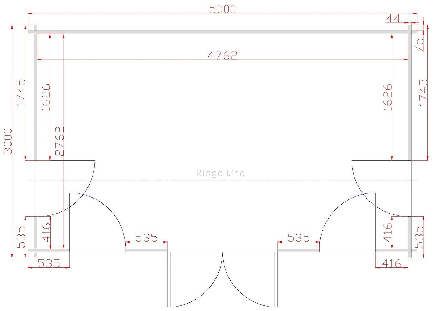 15m² Tuinhuis / Blokhut – Model Deventer | Compacte Houten Cabin met Veel Lichtinval – Ideaal voor Thuiswerken, Hobby of Yoga