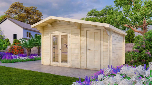 13m² Budget Blokhut – Model Gouda | Betaalbaar Tuinhuis of Kantoorruimte