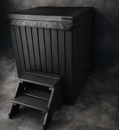 Horizon Thermowood Cold Plunge – Gletsjer – Koudwaterbad / Ice Bath / Hot Tub Functie – Met Poolex Smart Chiller – 400 Liter Rechthoekig Ijsbad – Premium Ijsbad Voor Koude Training – WiFi Bediening En Filter – Thuis & Commercieel Gebruik